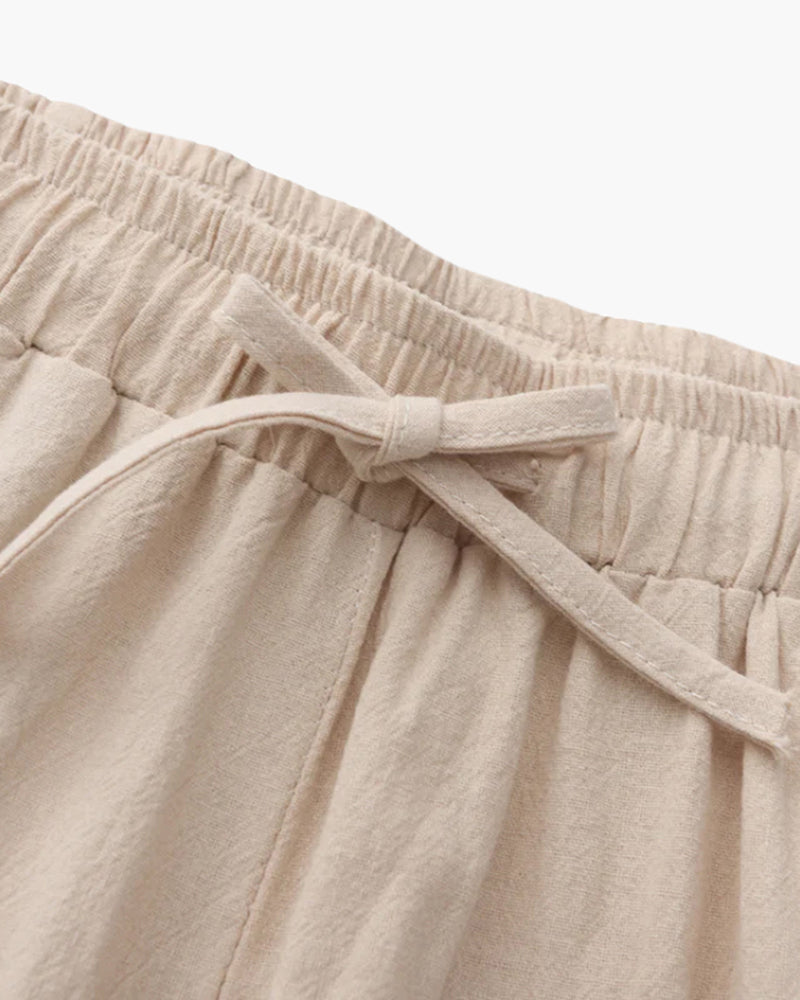 Calça Masculina Wide Leg Linho Alvo