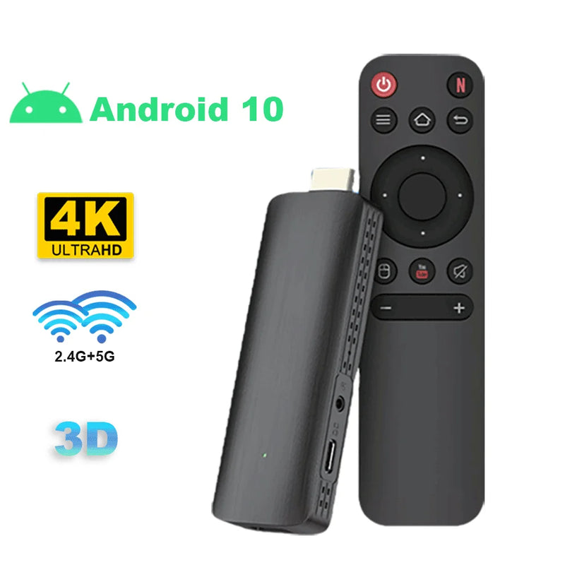 Android TV 12.0 Box Stick HDR Set Top OS 4K B Portátil