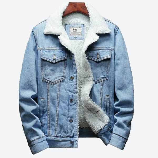 Jaqueta Jeans Masculina Alvo Forrada em Lã