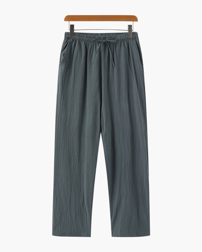 Calça Masculina Wide Leg Linho Alvo