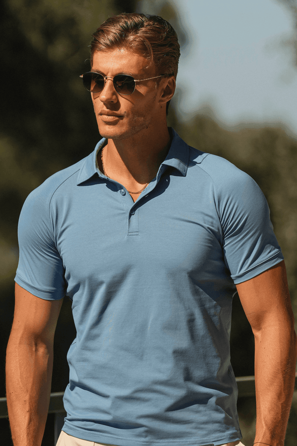 Camisa Polo Masculina Alvo Club Amalfi Azul