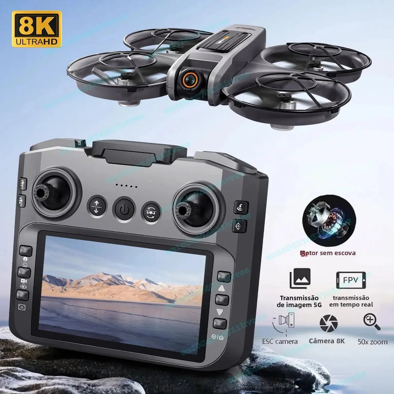 Drone Profissional Loop S156 8K Câmera Dupla 360°