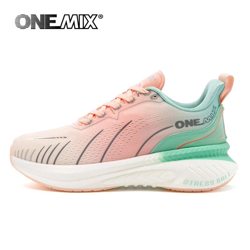 ONEMIX ORIGINAL Tênis de corrida branco para homens e mulheres