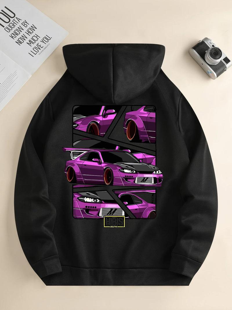 Moletom Canguru Carro Nissan S15 Com Capuz