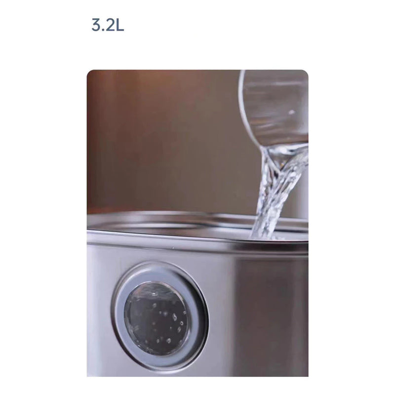 Fonte De Água Para Pets De Aço Inoxidável 3.4 L Alta qualidade