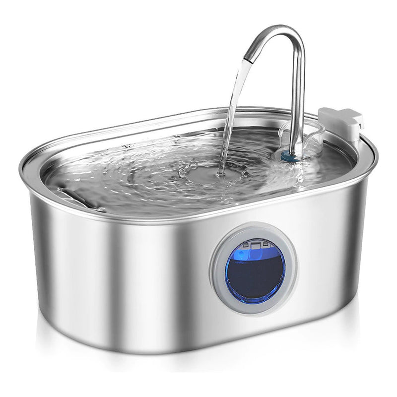 Fonte De Água Para Pets De Aço Inoxidável 3.4 L Alta qualidade