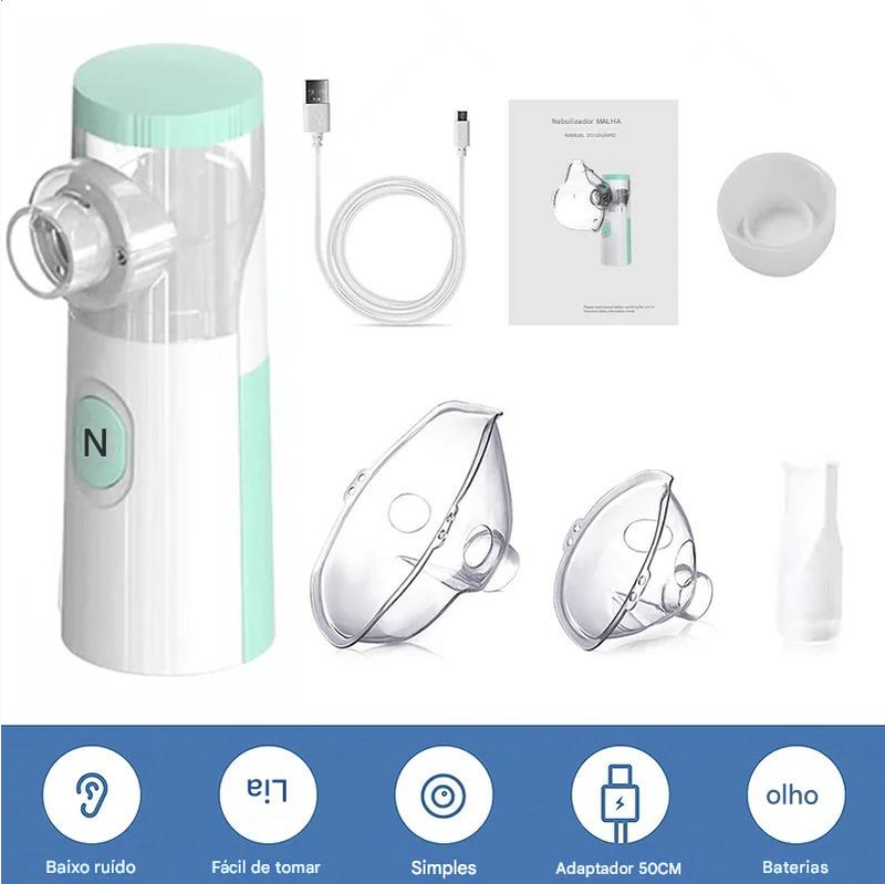 Nebulizador portátil MedMax Original + BRINDE